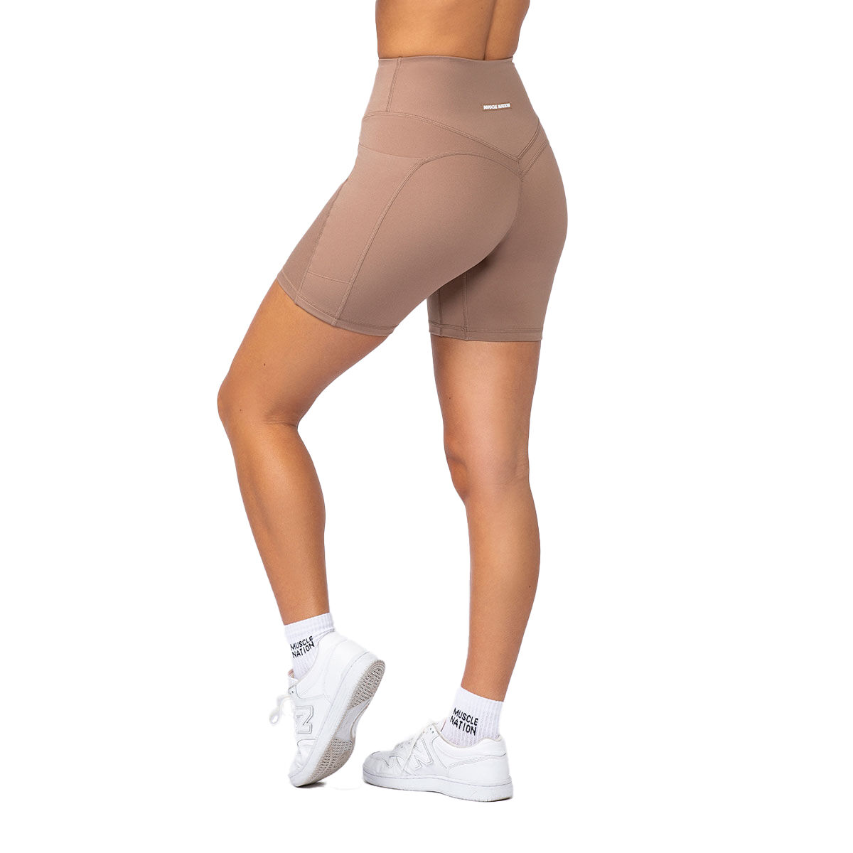 Muscle Nation Womens Shaper Pocket Biker Tights