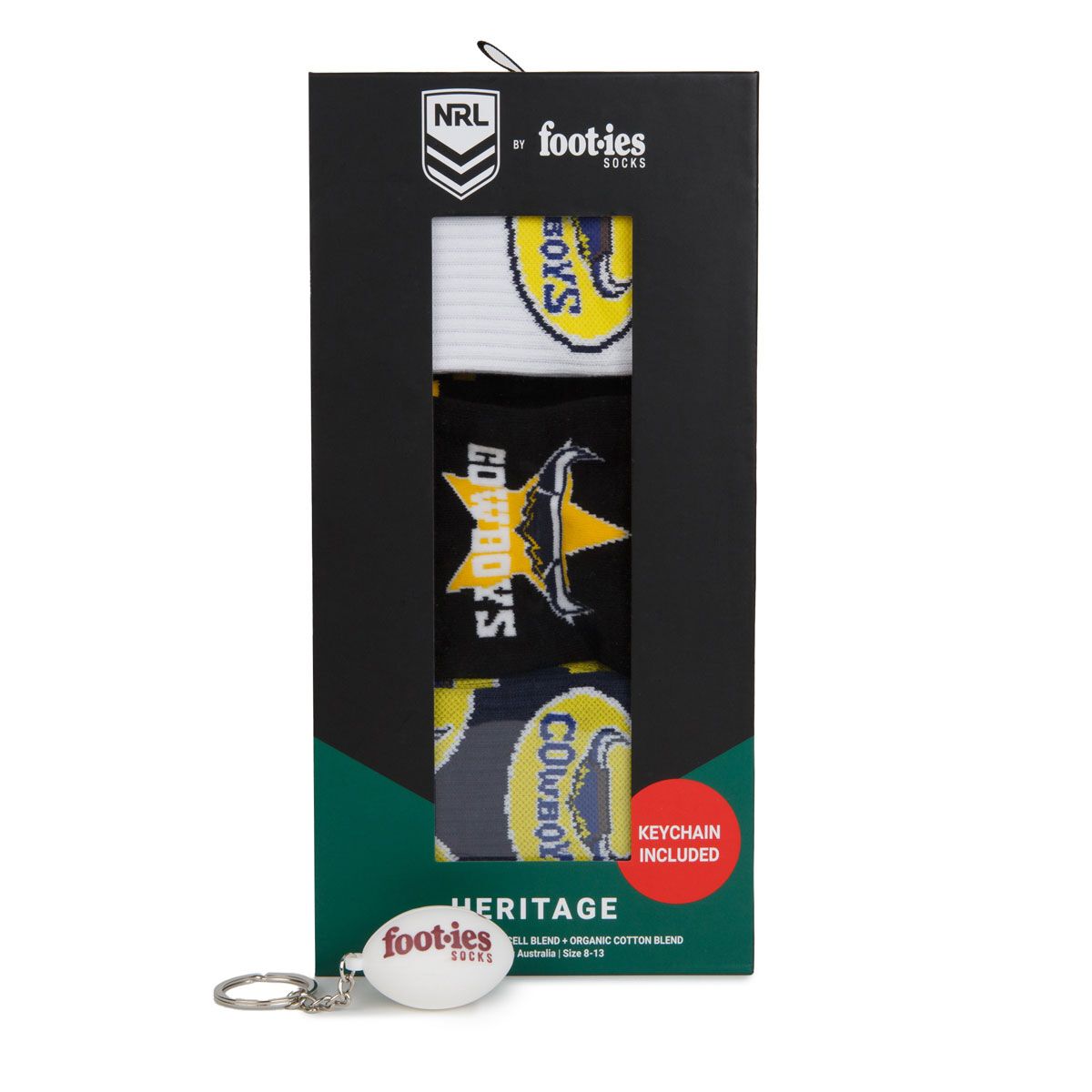 North Queensland Cowboys 3 Pack Sock Gift Pack