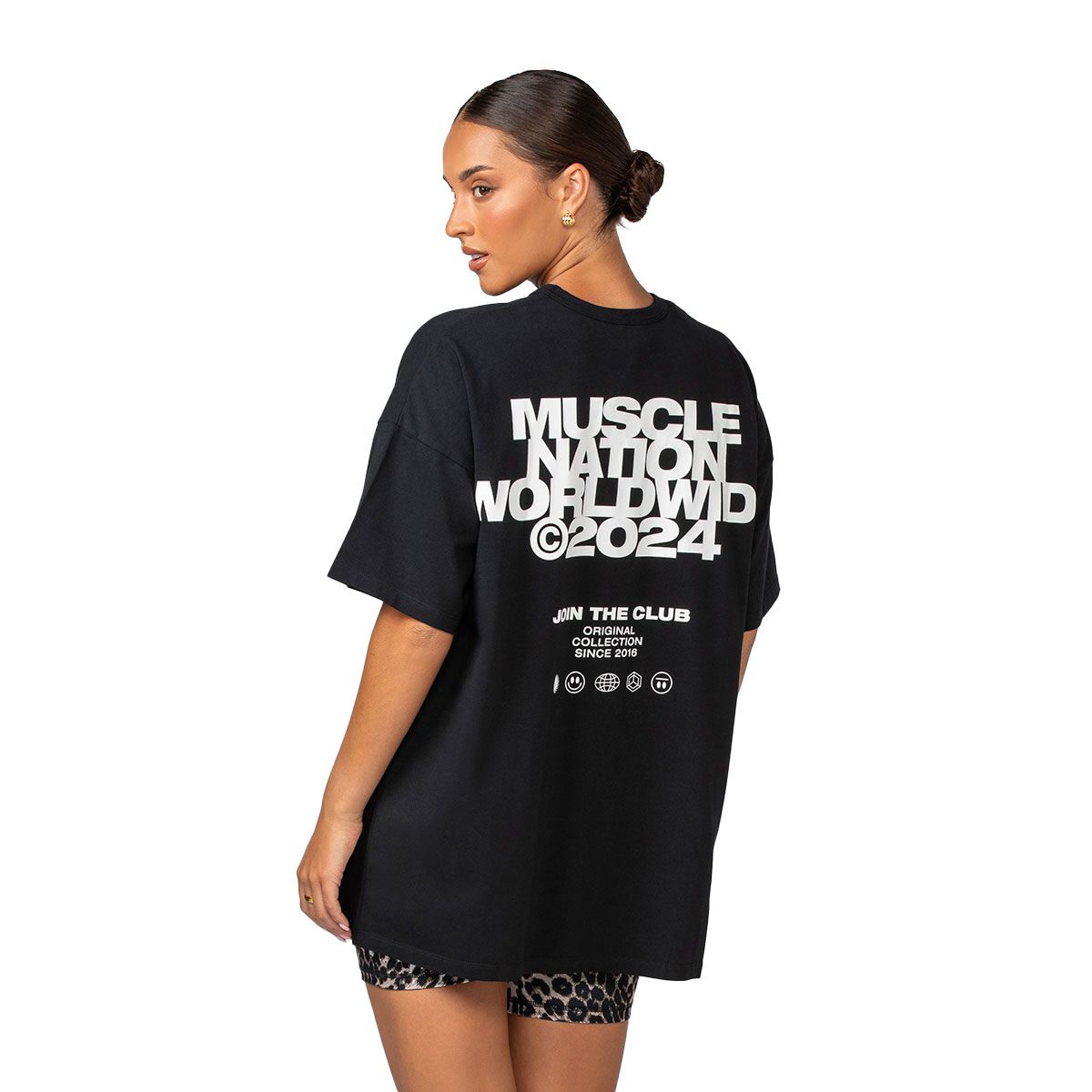 Muscle Nation Womens Global Oversized Tee