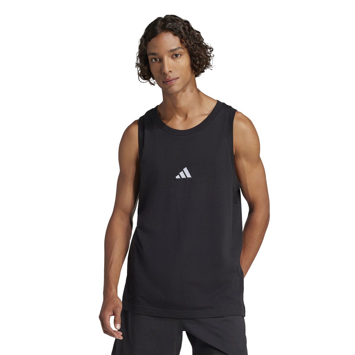 adidas Mens Essentials Big Logo Single Jersey Tank