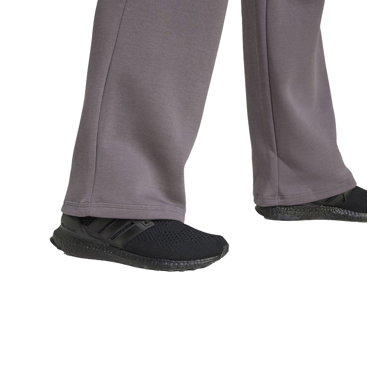 adidas Womens Feel Cozy Fleece Small Logo Open Hem Track Pants