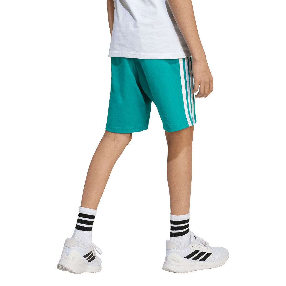 adidas Junior 3-Stripes Knit Shorts