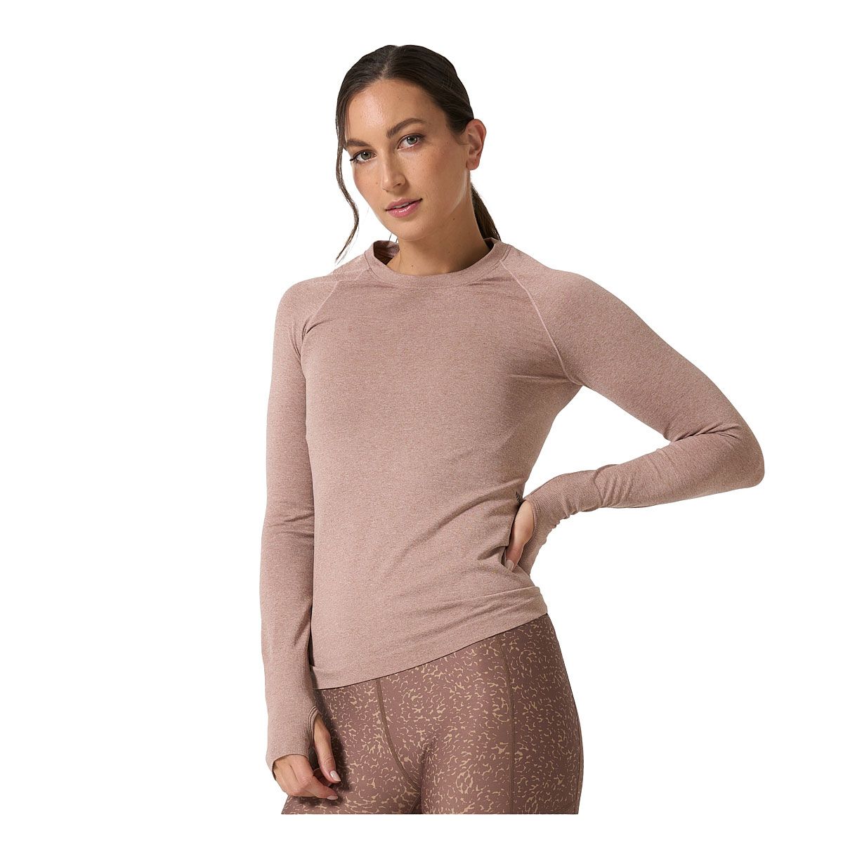 Ell/Voo Womens Reili Seam Free Long Sleeve Tee