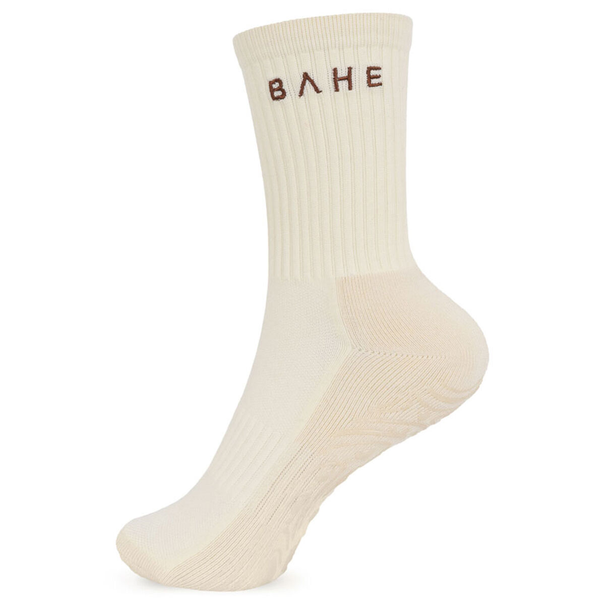 Bahe Grounded Grippy Crew Socks Coconut