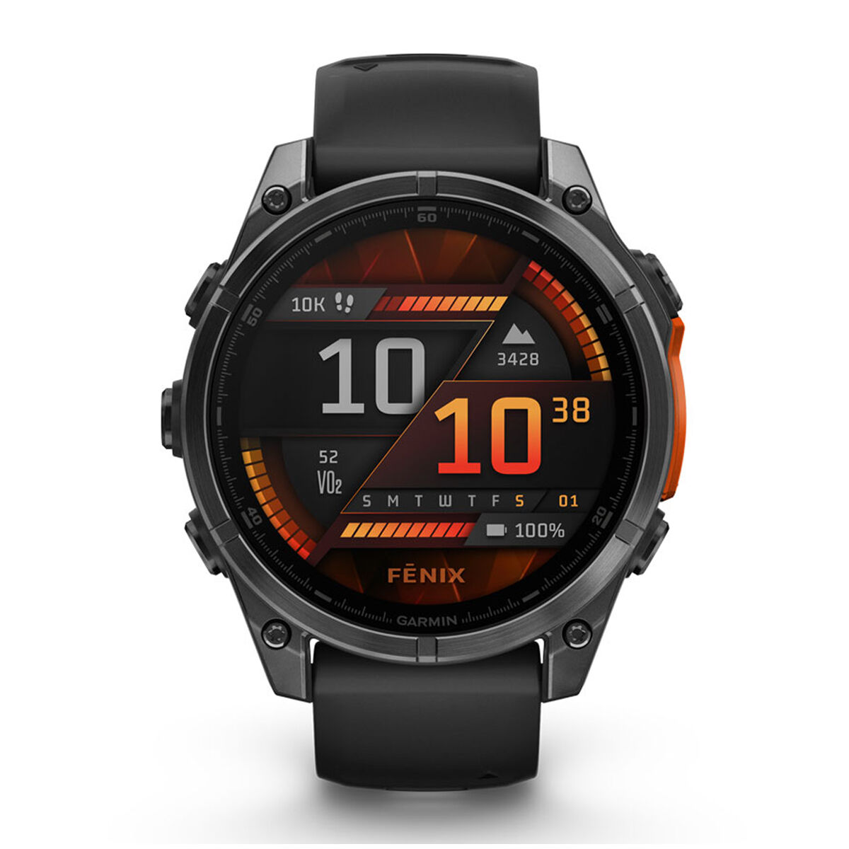 Garmin Fenix 8 47mm AMOLED Glass Watch - Slate/Steel