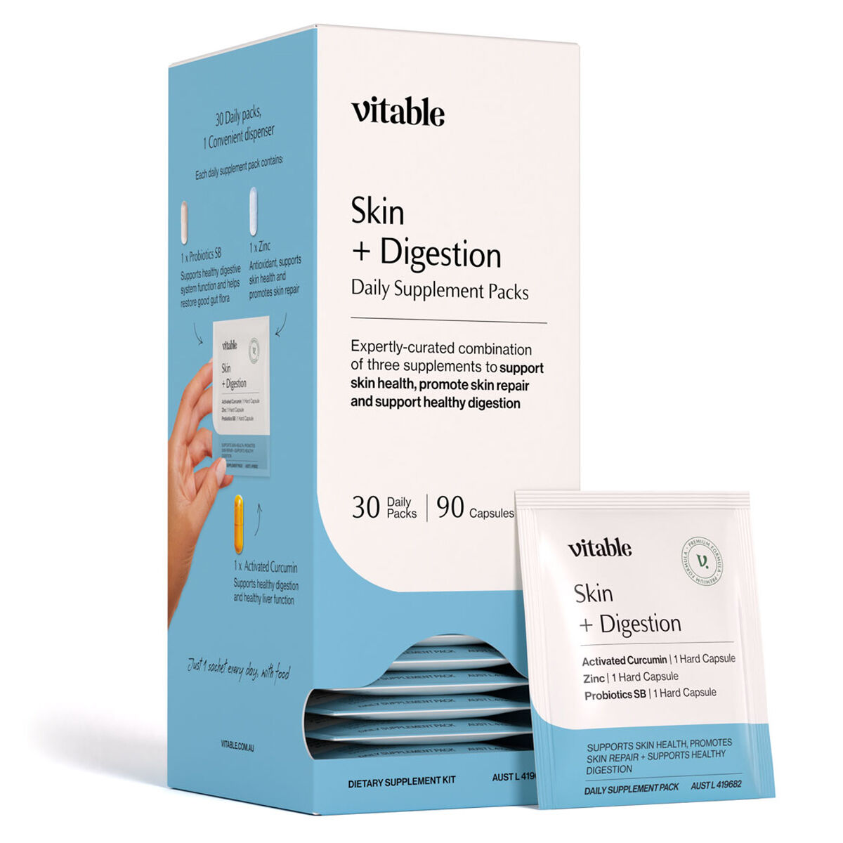 Vitable Skin Digestion Supplement Pack