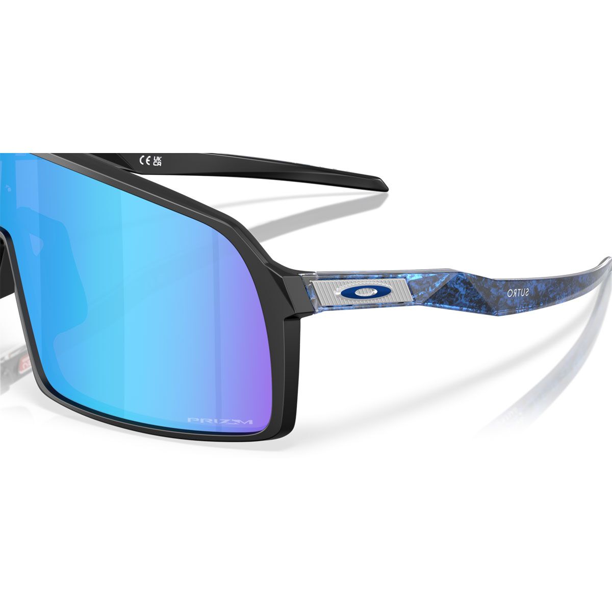 Oakley Sutro Sunglasses - Matte Black with Sapphire Prizm