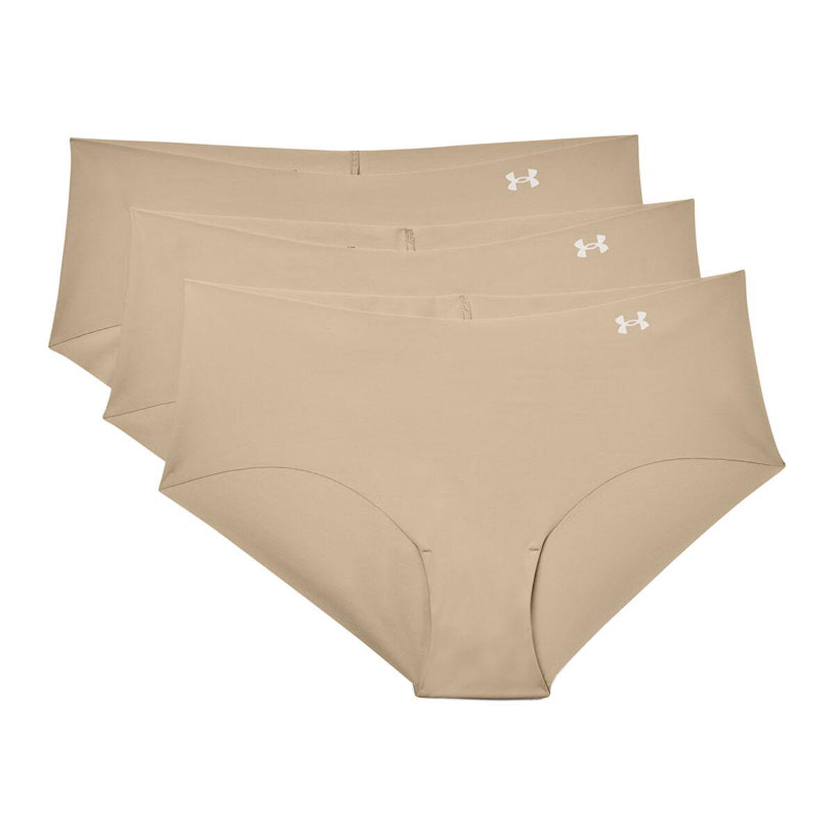 Under Armour Womens Pure Stretch Seamless Hipster Printed Briefs 3 Pack
