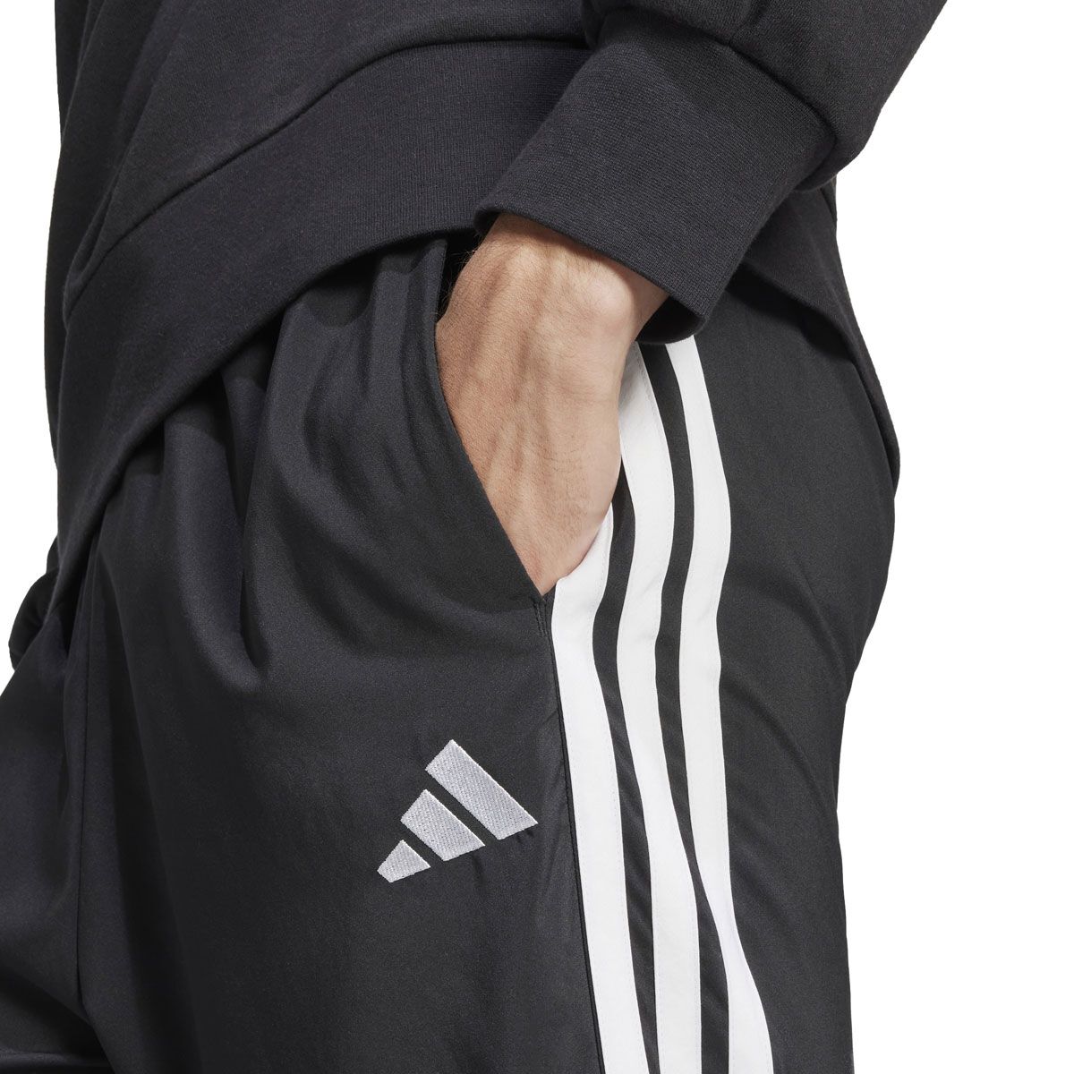 adidas Mens Essentials 3-Stripes Stanford Open Hem Pants
