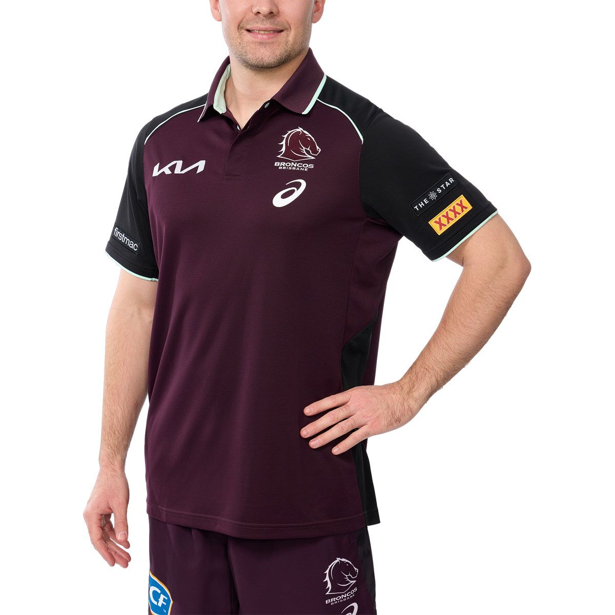 Brisbane Broncos 2025 Mens Training Polo