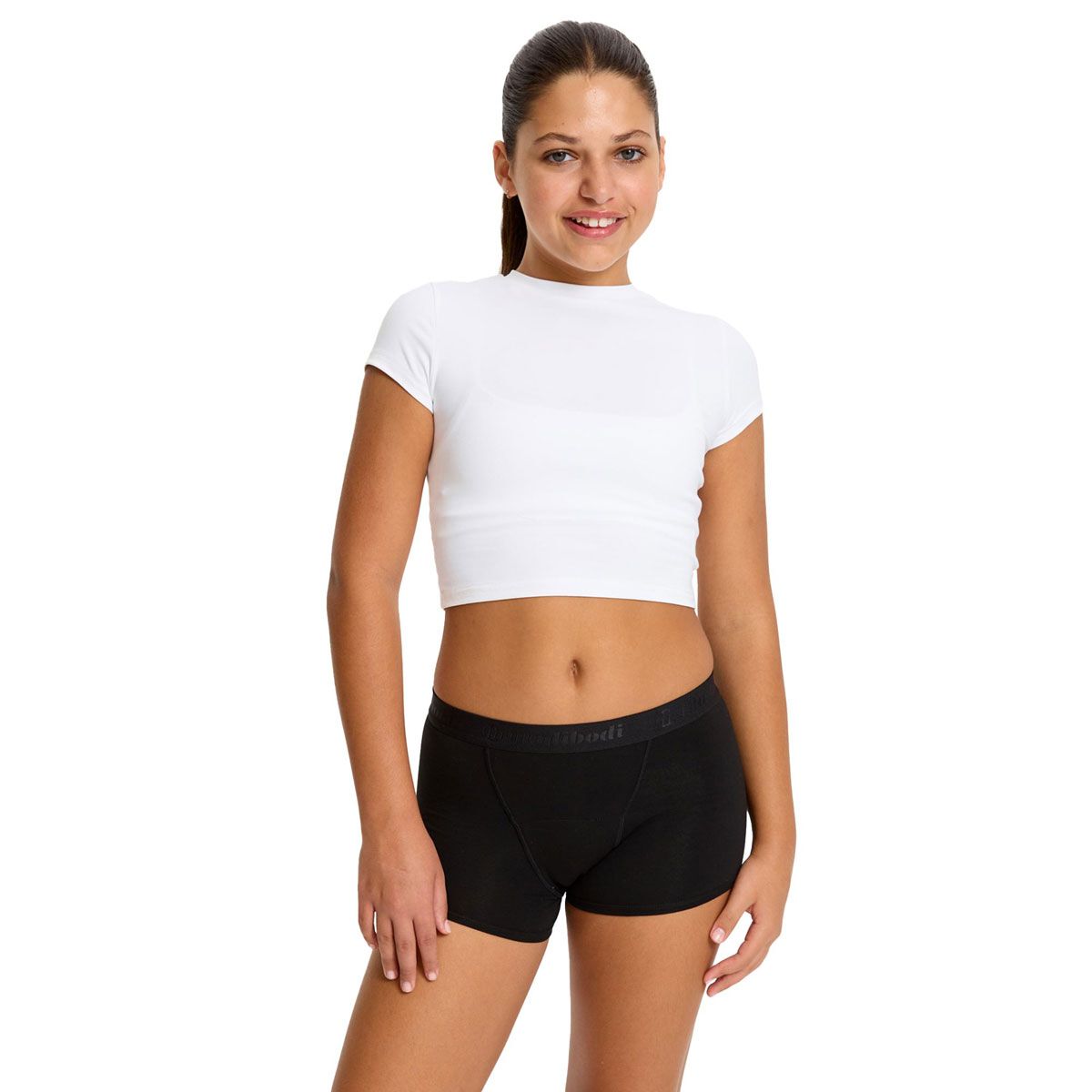 ModiBodi Teen Girls Moderate-Heavy Period Hipster Boyshorts