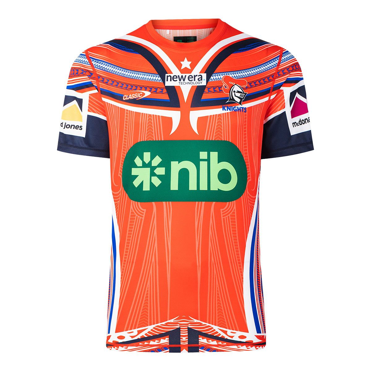 Newcastle Knights 2025 Mens Pasifika Warm Up Tee