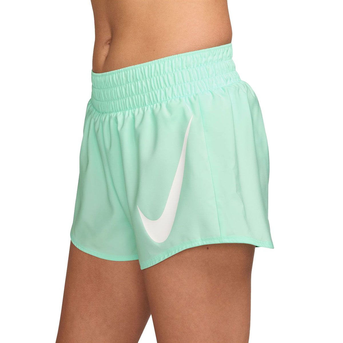 Nike Womens One Swoosh Dri-FIT 3 Inch Brief-Lined Running Shorts