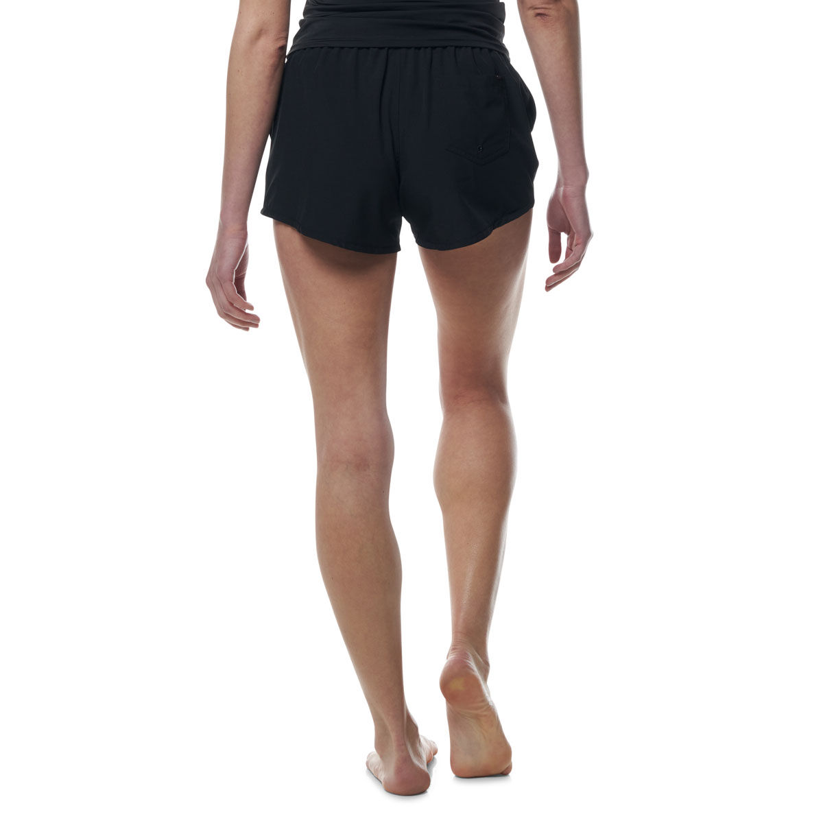 Tahwalhi Womens Solid Swim Shorts