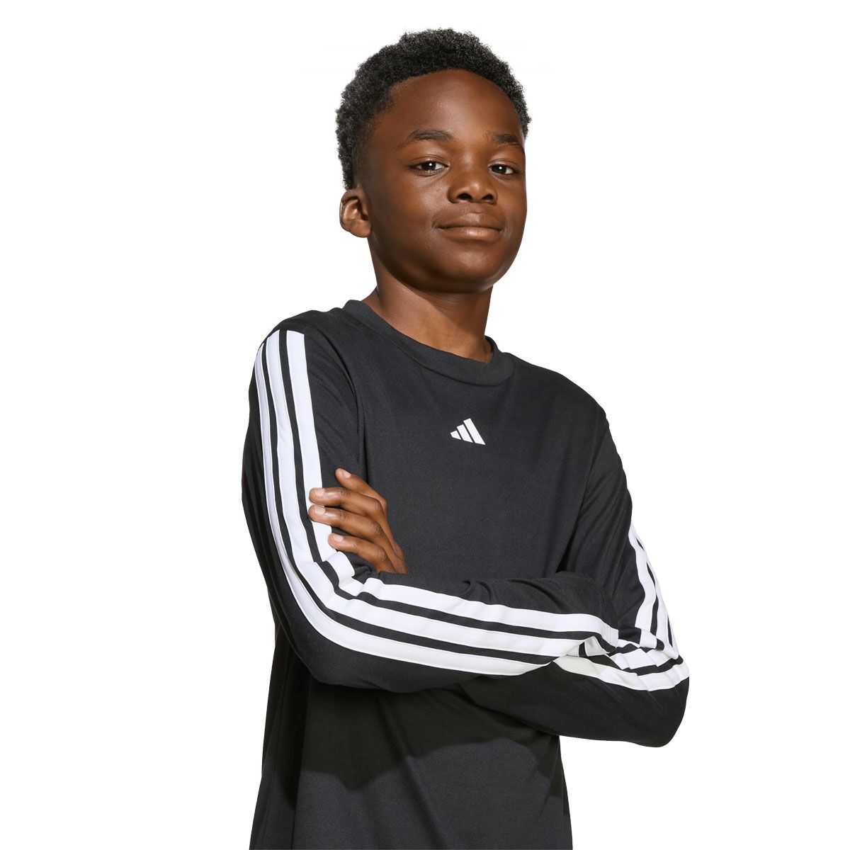 Adidas Junior Training Essentials 3 Stripes Long Sleeve Tee