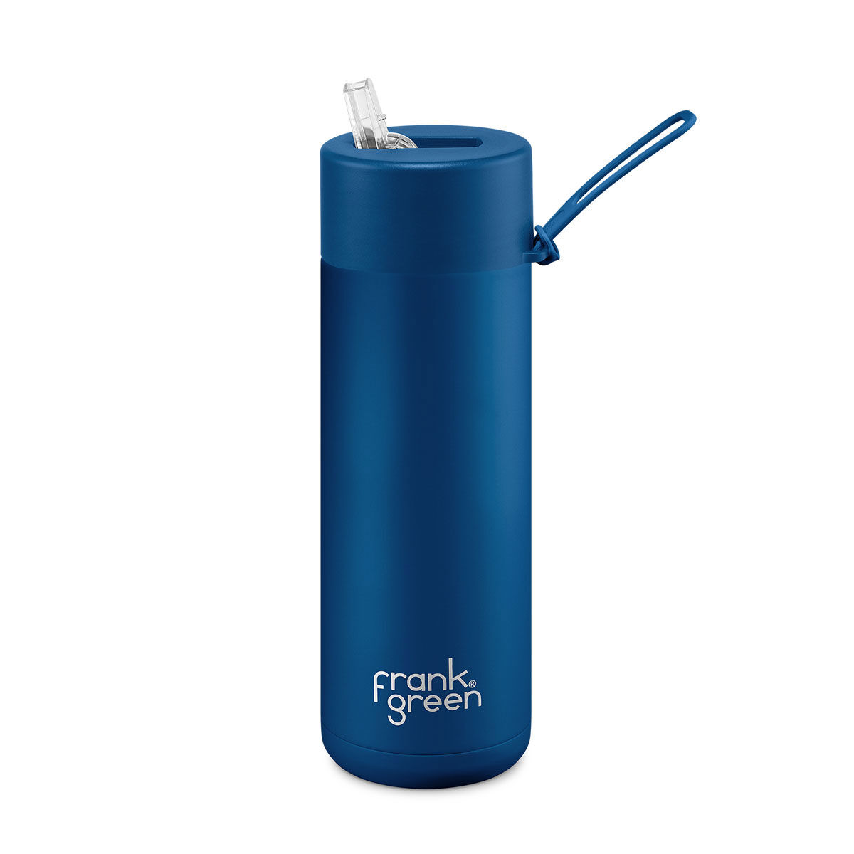 Frank Green Reusable 590ml/20oz Water Bottle - Blue/Deep Ocean