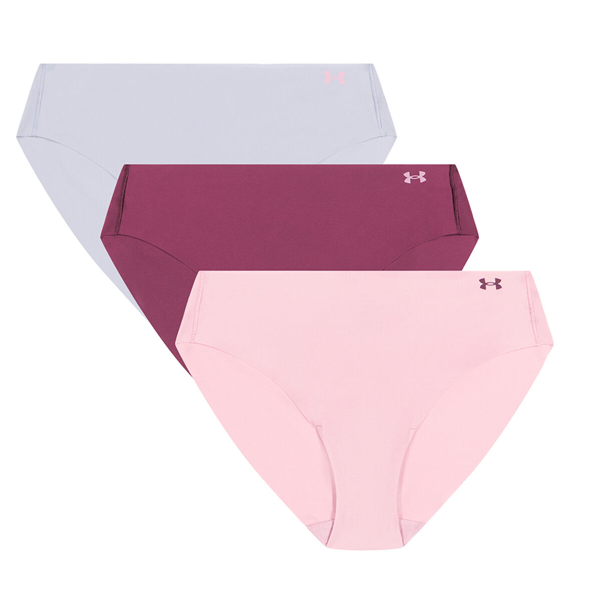 Under Armour Womens Pure Stretch Seamless Bikini Briefs 3 Pack