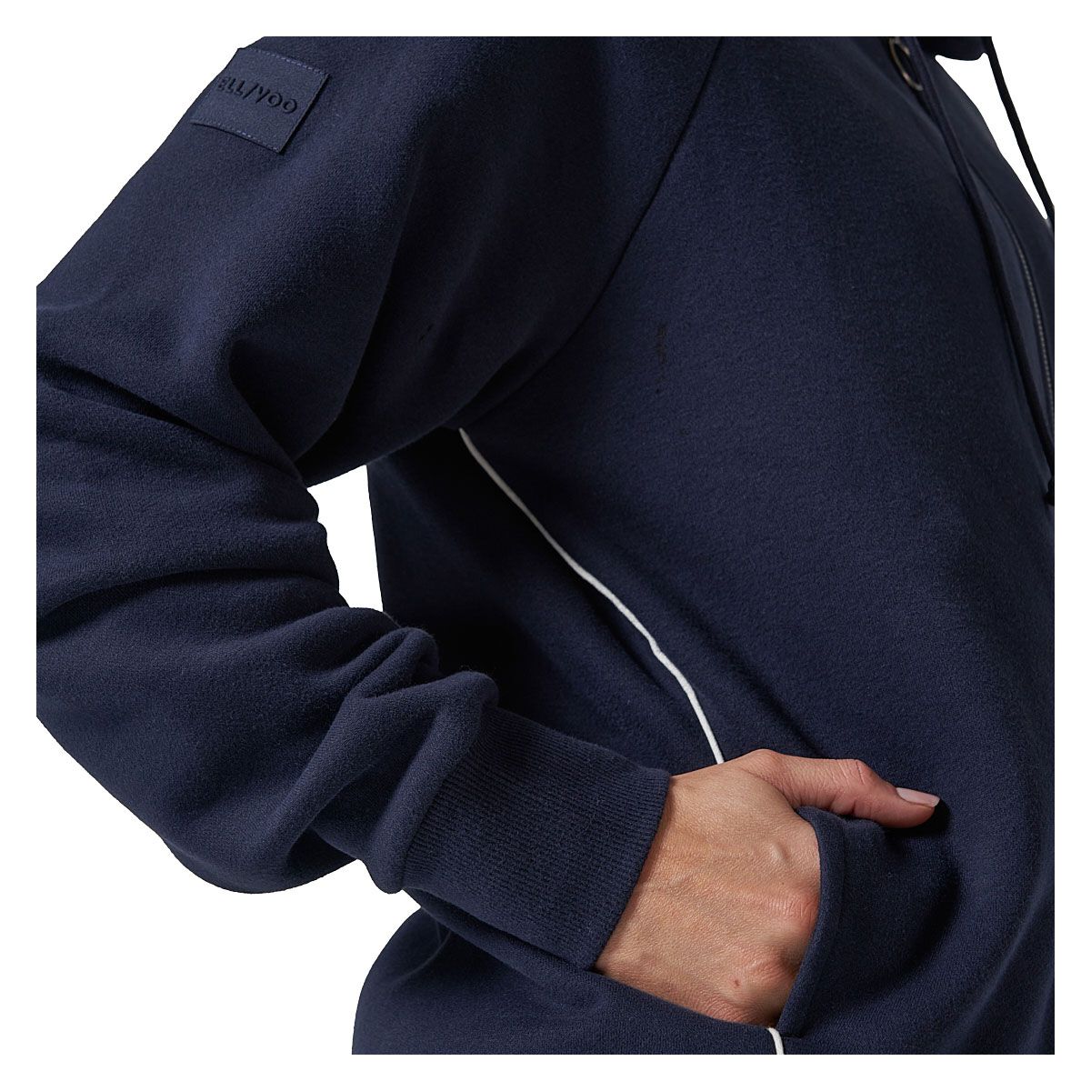 Ell/Voo Womens Mae Fleece Full Zip Hoodie