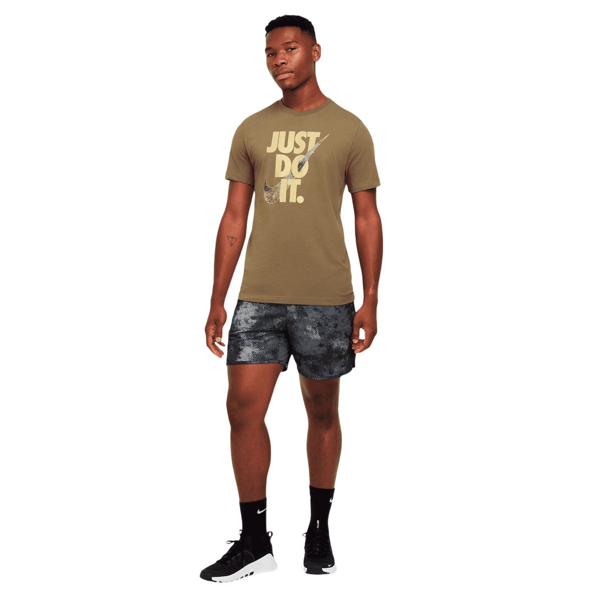 Nike Mens Dri-FIT Just Do It Camo Tee