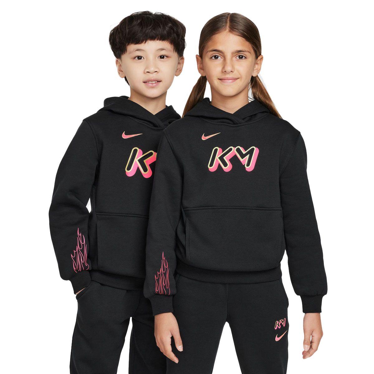 Nike Junior Kylian Mbappe Club Fleece Football Pullover Hoodie