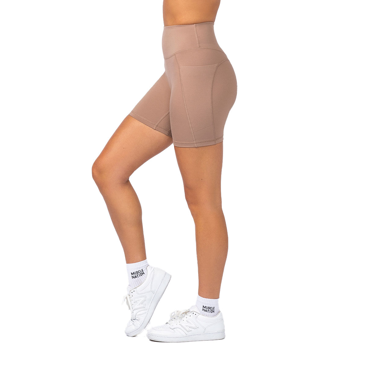 Muscle Nation Womens Shaper Pocket Biker Tights