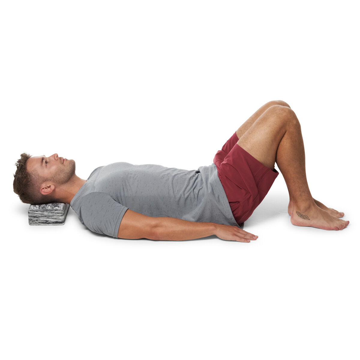Celsius Marble Yoga Block And Strap Combo
