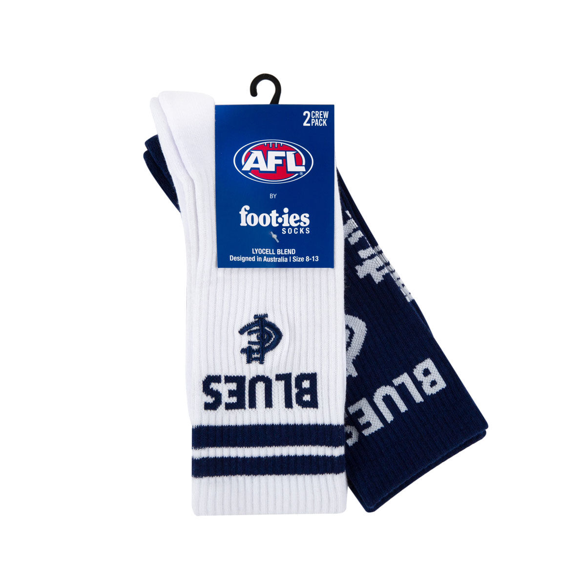 Carlton Blues Sneaker Socks 2 Pack Multi M/L