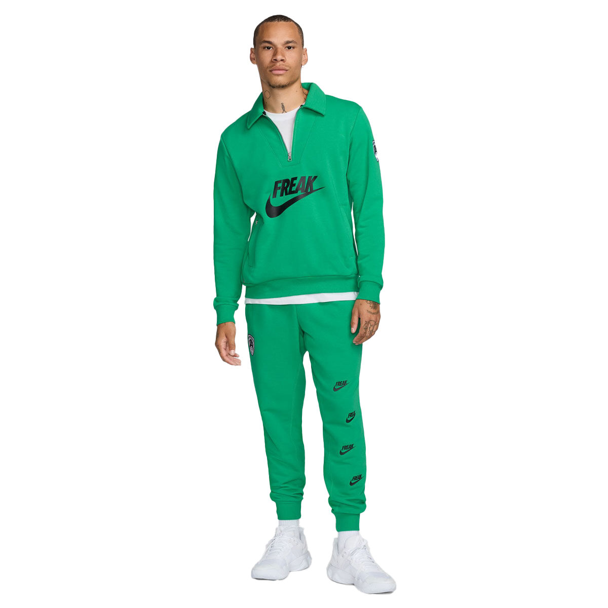 Nike Mens Giannis Standard Issue Quarter Zip Basketball Top