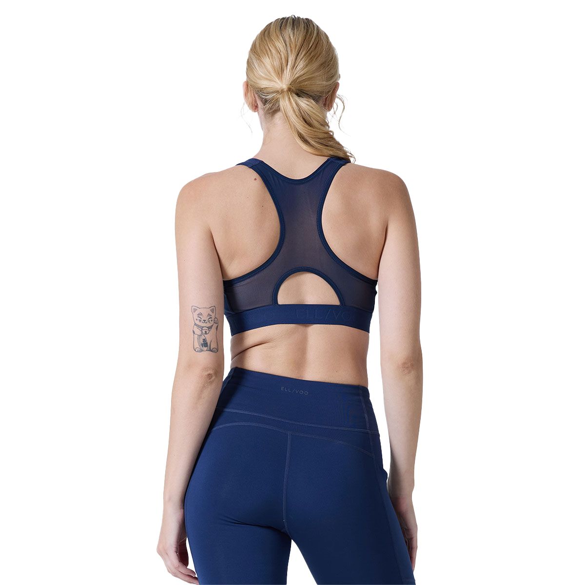 Ell/Voo Womens Essentials Training Crop Sports Bra