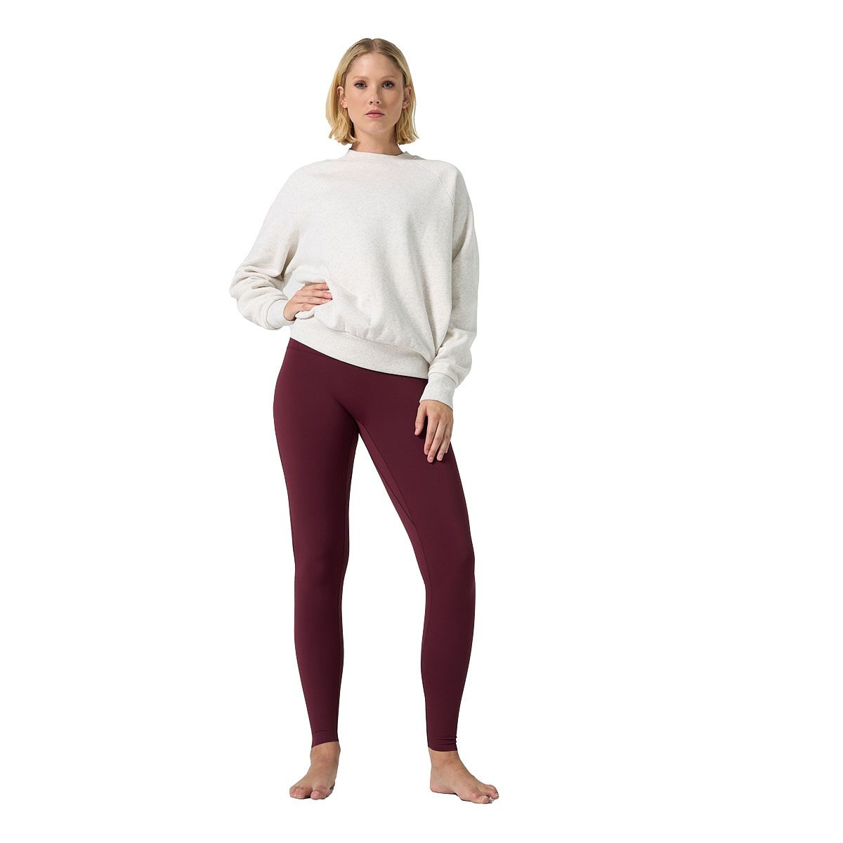 Ell/Voo Womens Mae Fleece Crew Neck Sweatshirt