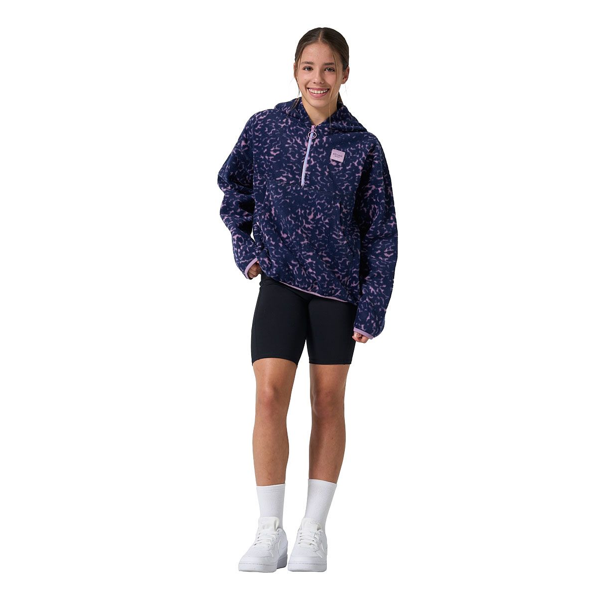 Ell/Voo Junior Bria Quarter Zip Pullover Hoodie