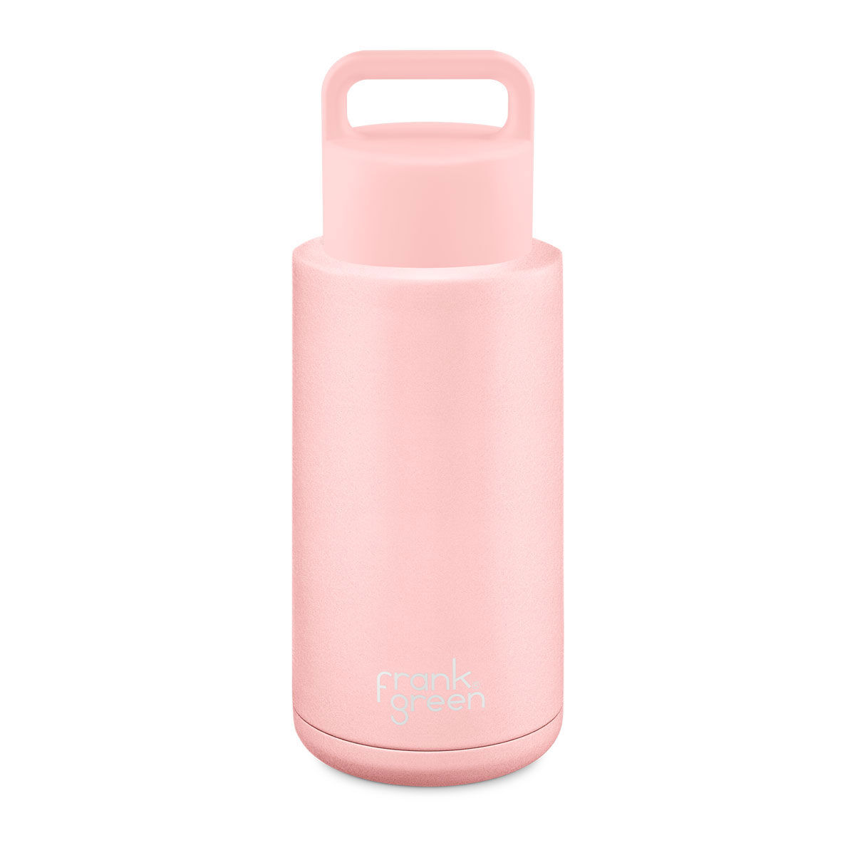 Frank Green Ceramic Reusable Grip 1L/34oz Bottle - Blush