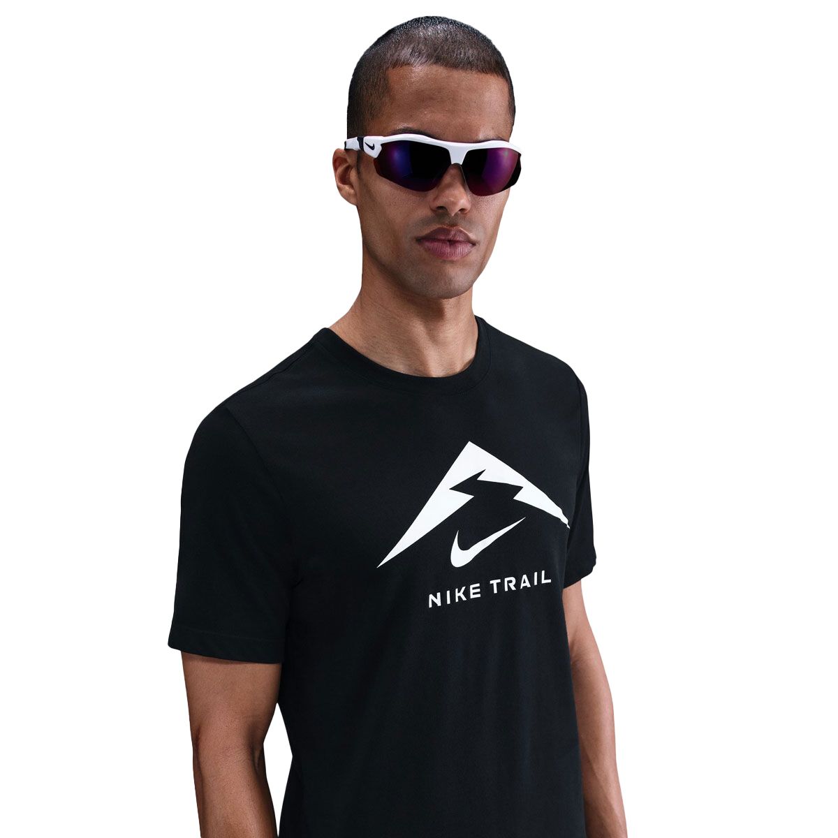 Nike Mens Trail Dri-FIT Logo Running Tee