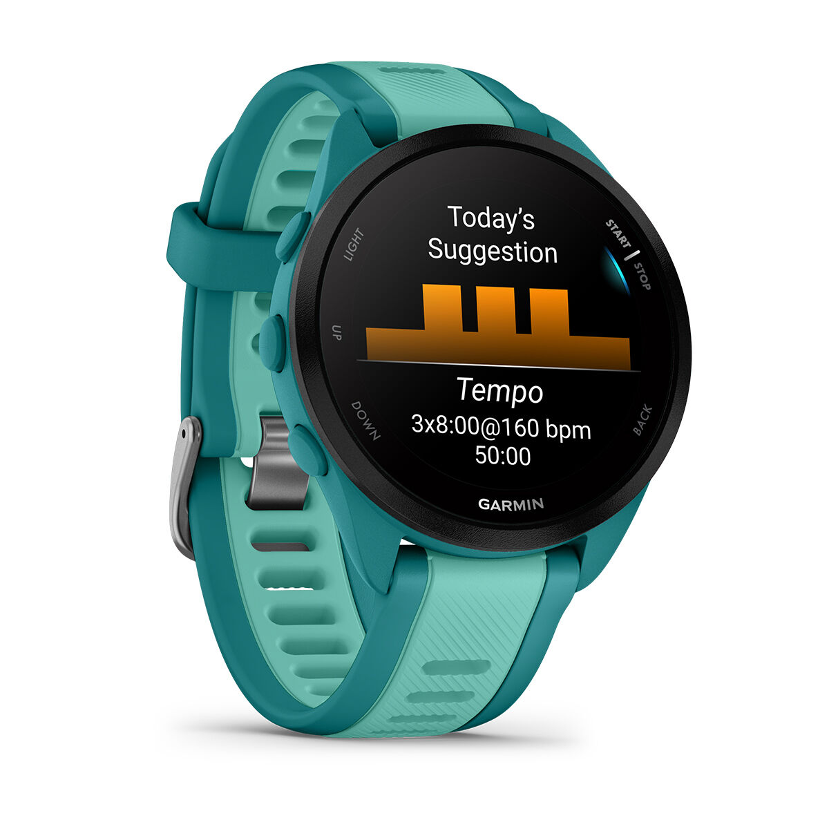 Garmin Forerunner 165 Music Watch - Turquoise
