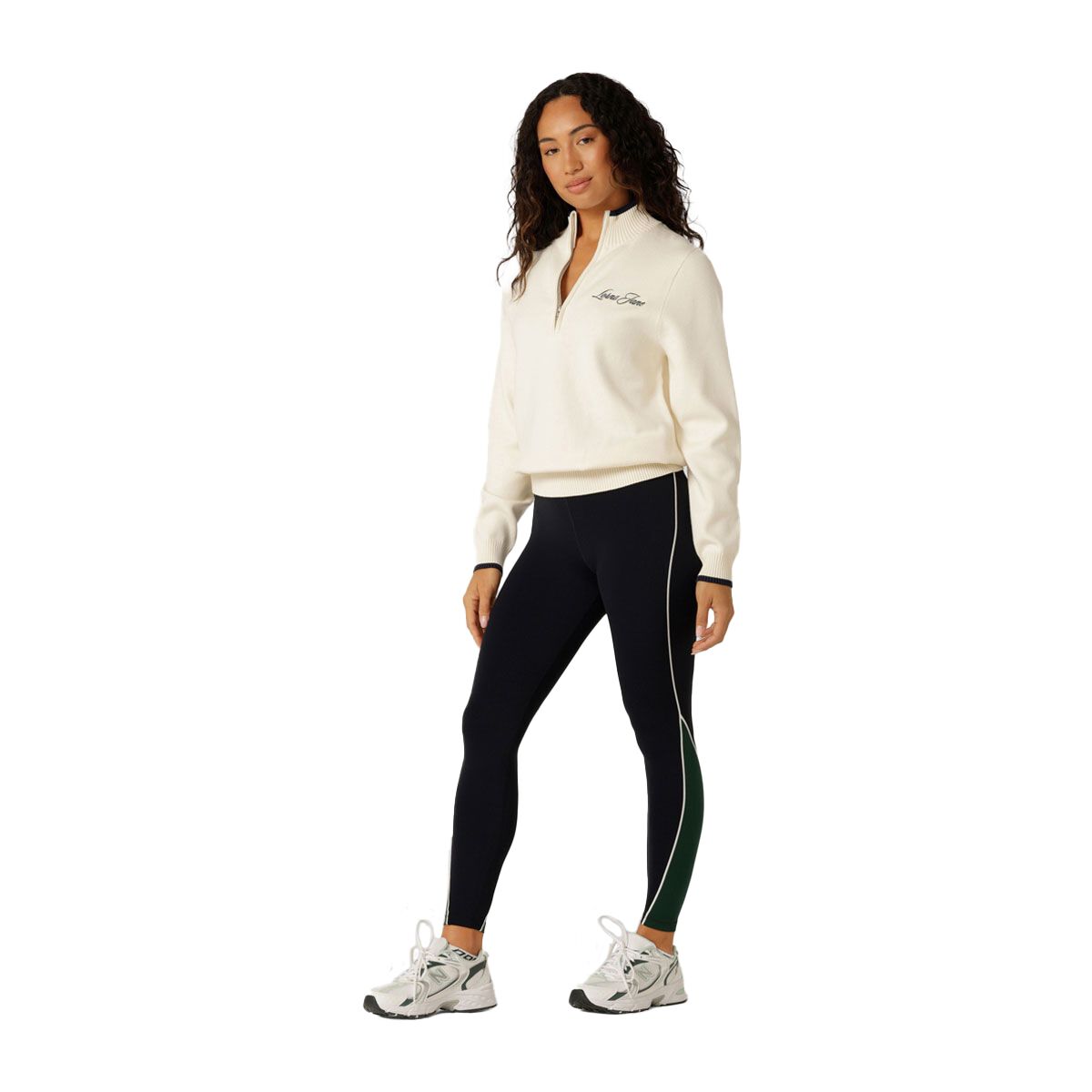 Lorna Jane Womens Alpine Club 1/2 Knit Sweatshirt