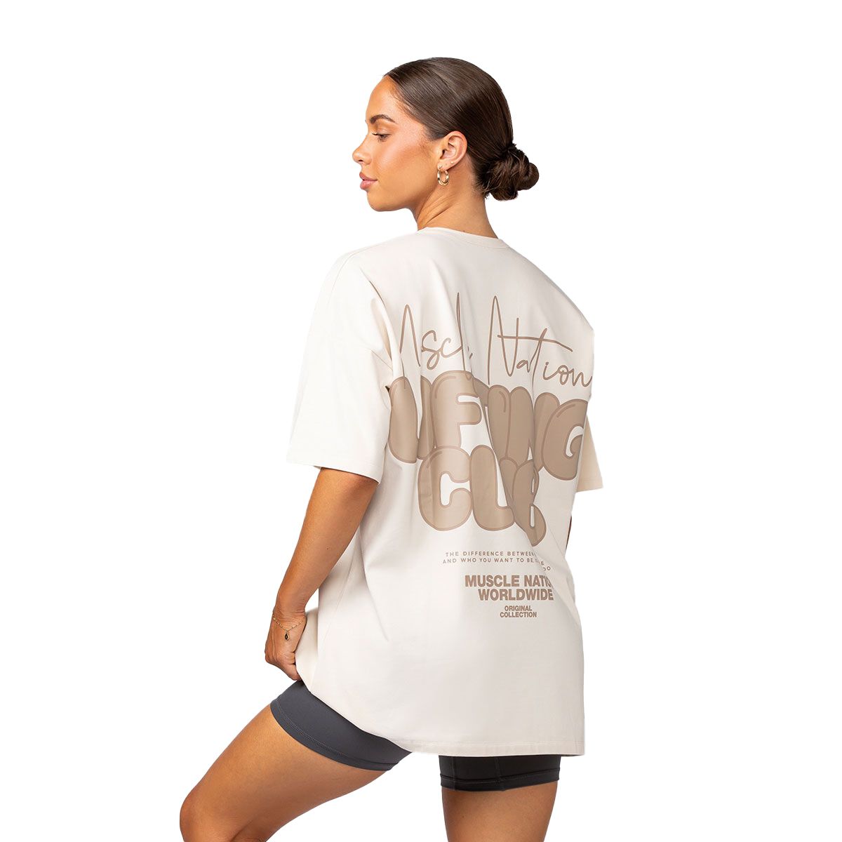 Muscle Nation Womens Lifting Club Oversized Tee