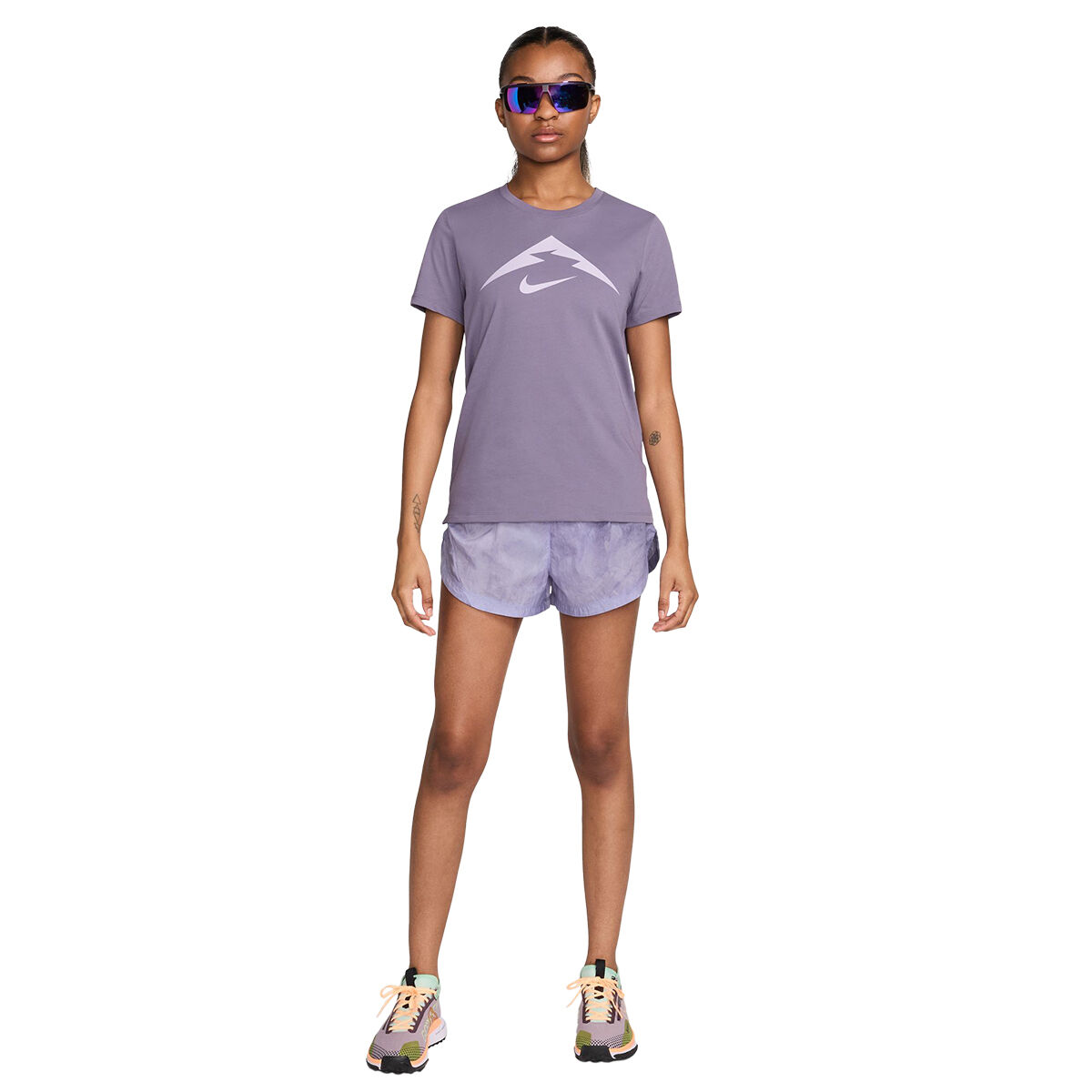 Nike Womens Trail Repel Mid Rise 3 Inch Running Shorts