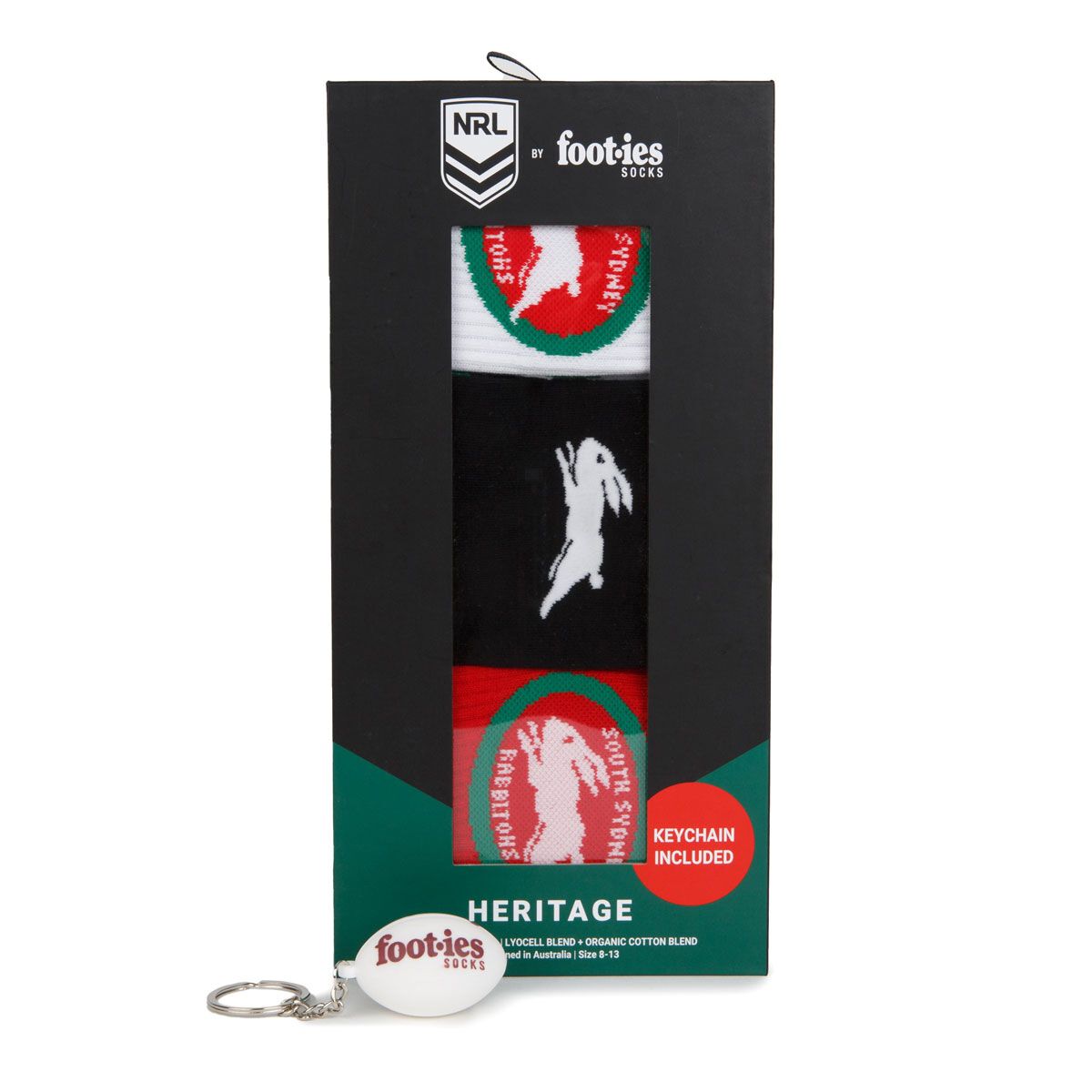South Sydney Rabbitohs 3 Pack Sock Gift Pack