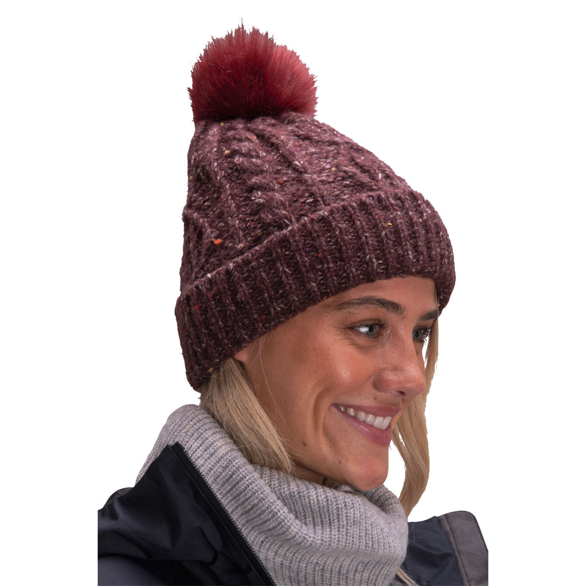 macpac Unisex Flecked Pom Pom Beanie
