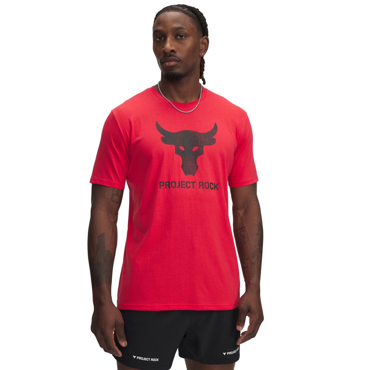 Under Armour Project Rock Mens Brahma Bull Training Tee