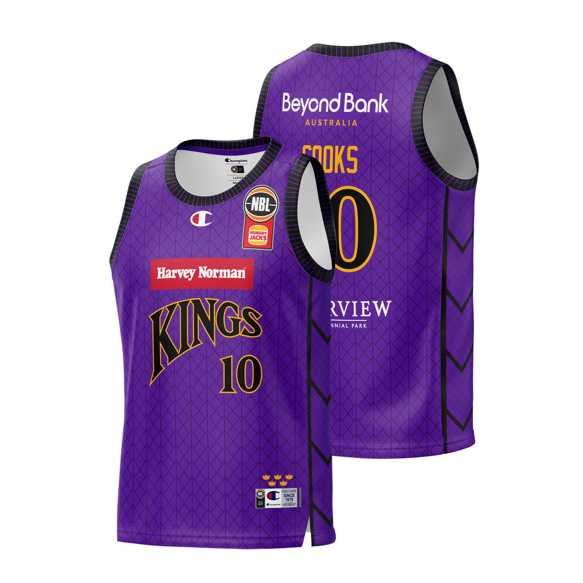 Sydney Kings Mens Xavier Cooks Home 2024 Basketball Jersey