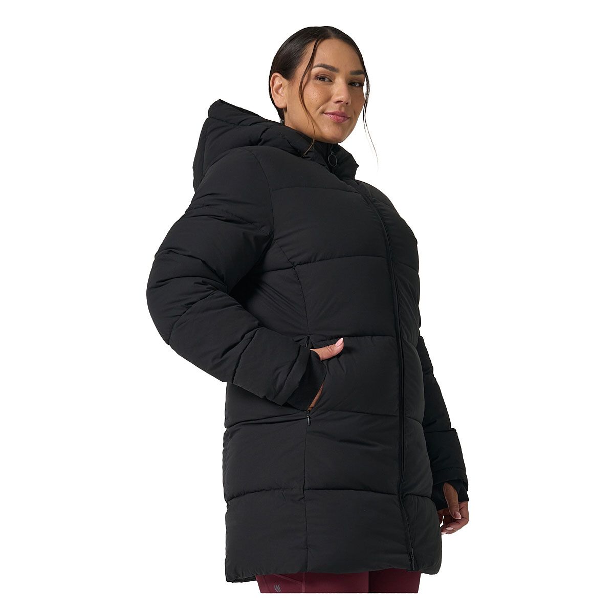 Ell/Voo Womens Leila Long Puffer Jacket