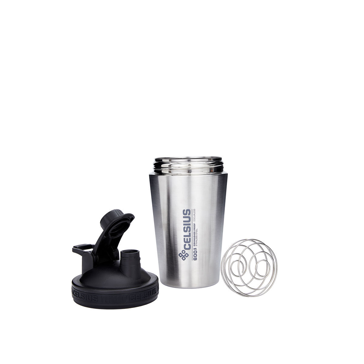 Celsius Stainless Steel 600ml Shaker Bottle
