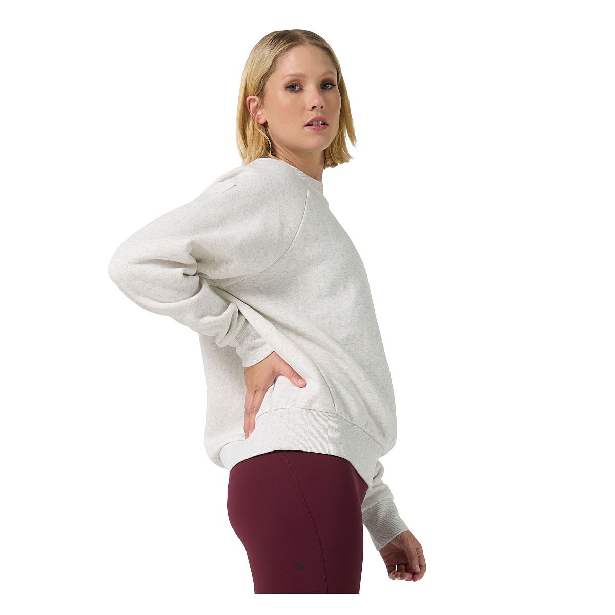 Ell/Voo Womens Mae Fleece Crew Neck Sweatshirt
