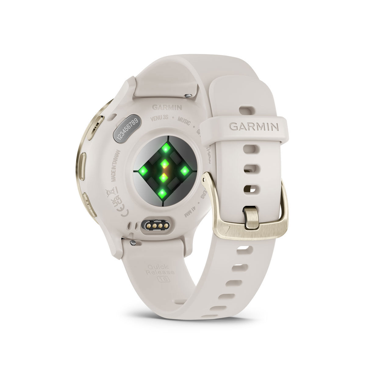Garmin Venu 3S Watch - Ivory/Soft Gold