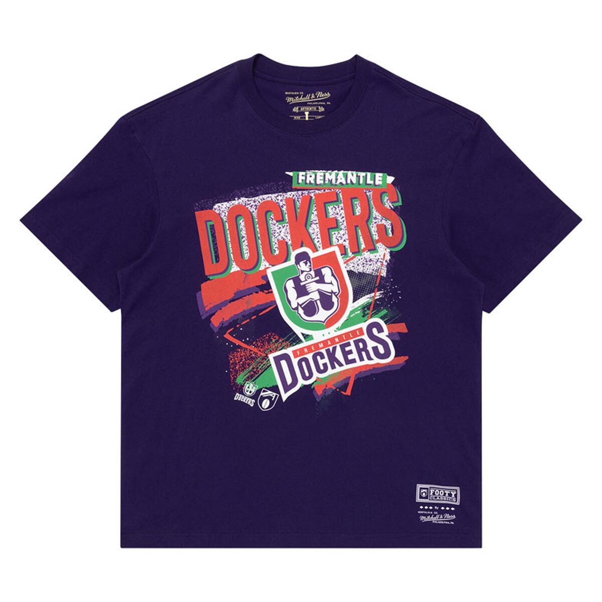 Fremantle Dockers Mens 2025 Abstract Logo Tee