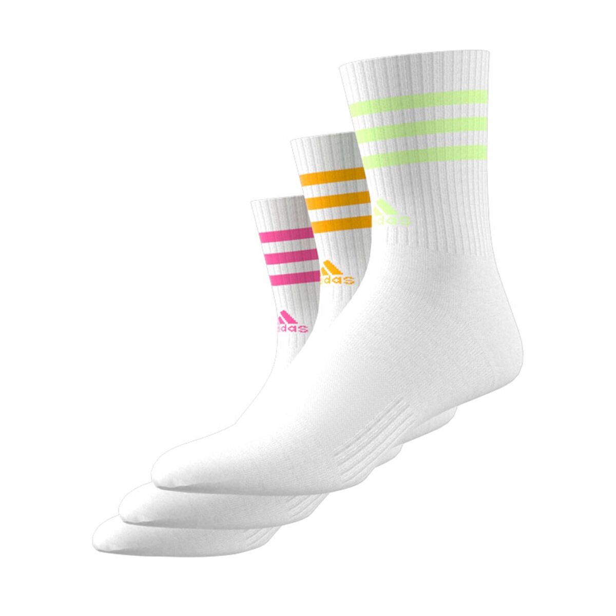 adidas 3-Stripes Cushioned Crew Socks