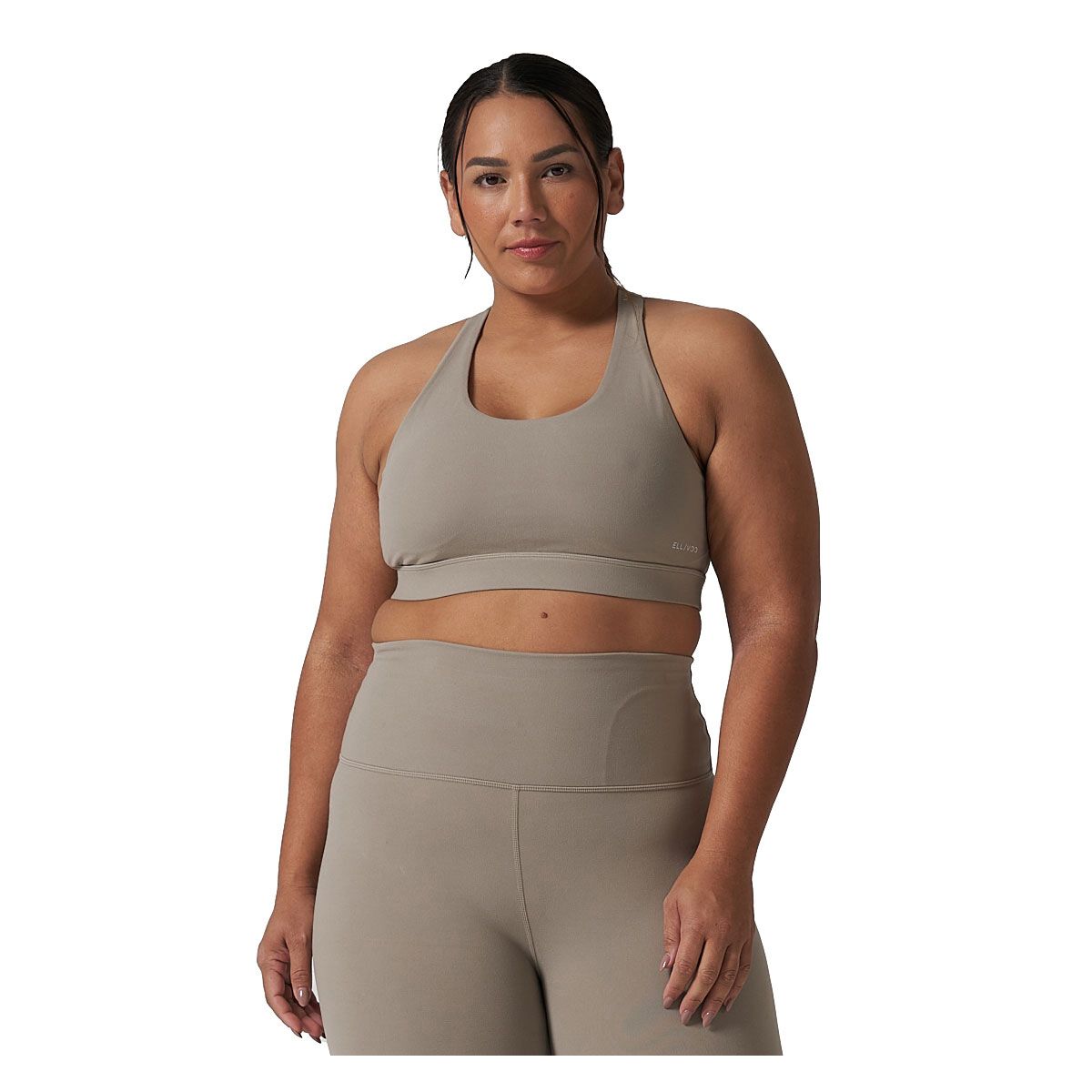 Ell/Voo Womens Studio Crop Sports Bra