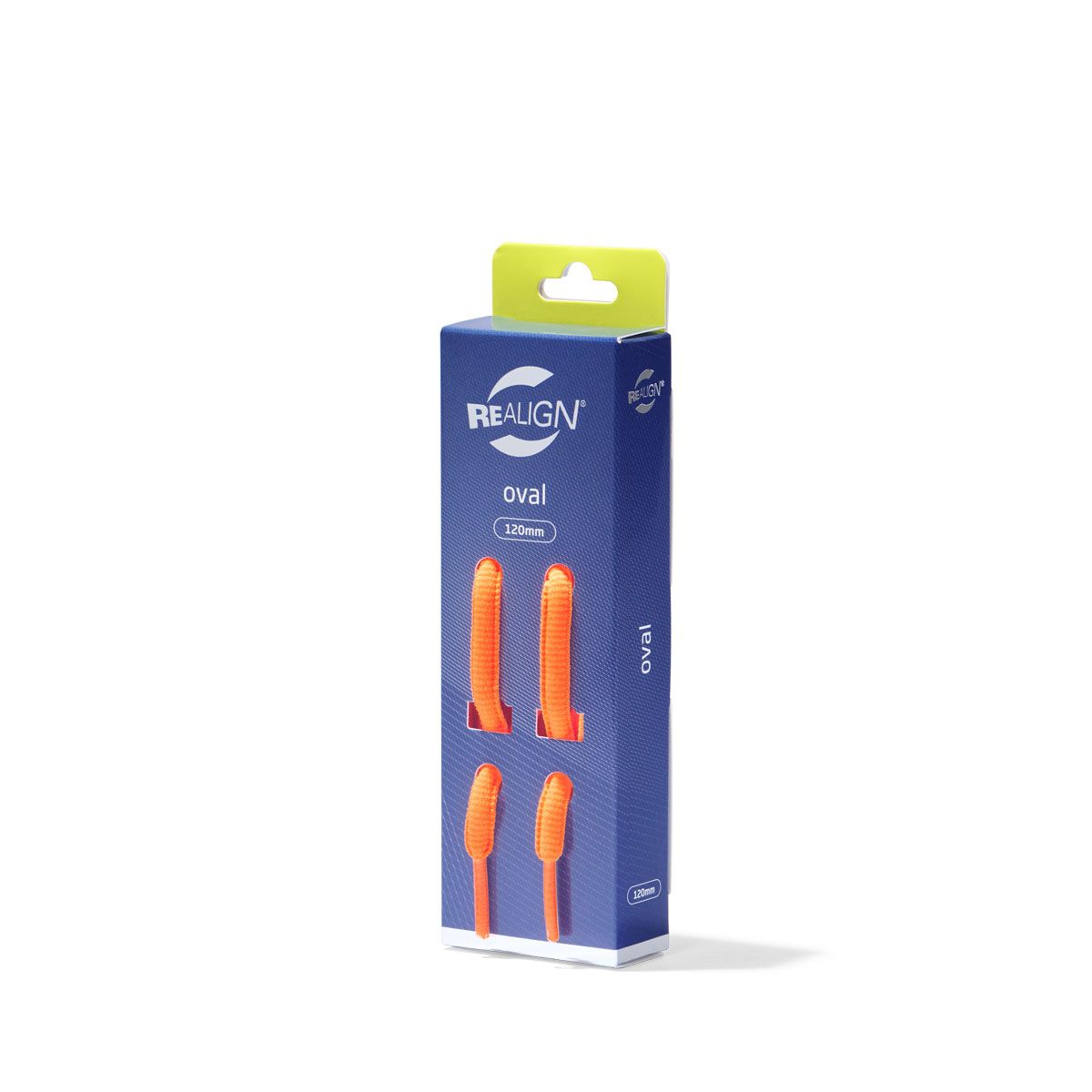 Realign Oval 120cm Fluro Shoe Laces Orange