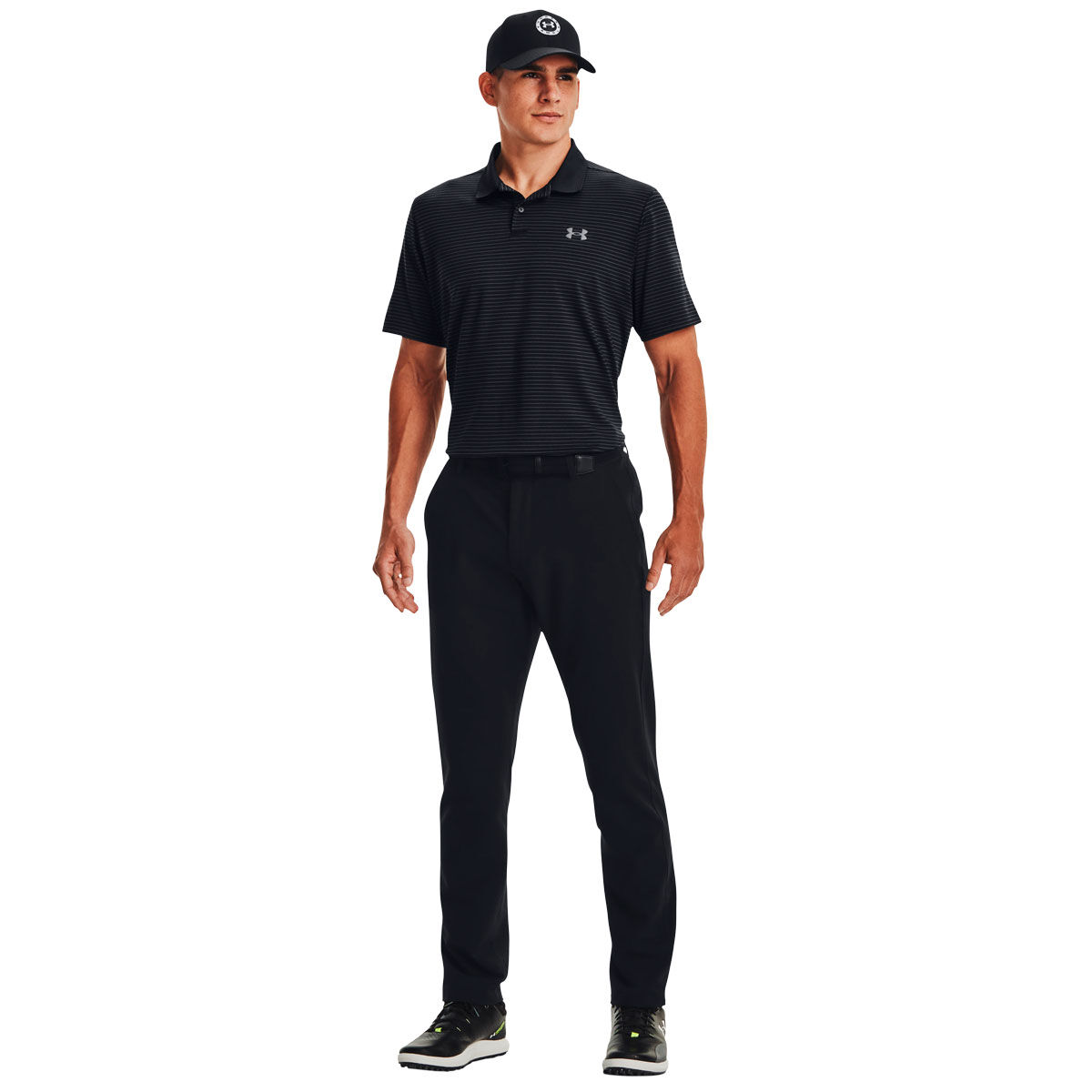 Under Armour Mens Performance 3.0 Stripe Golf Polo